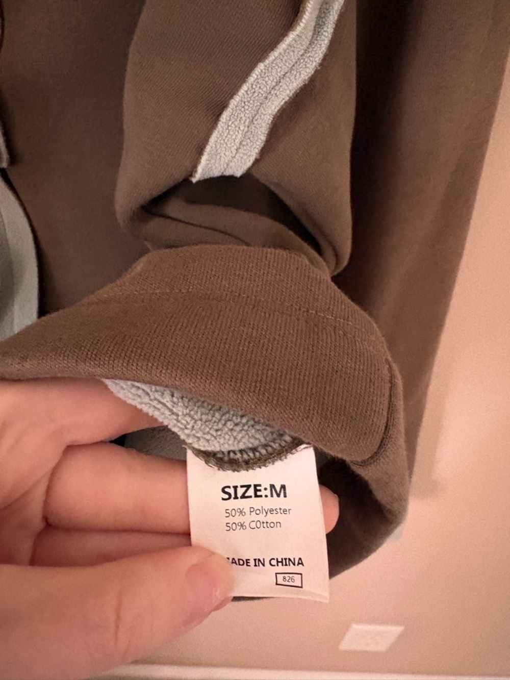 Olive Green Contrast-Trim Snap Pullover Size Medium - Picture 3 of 4